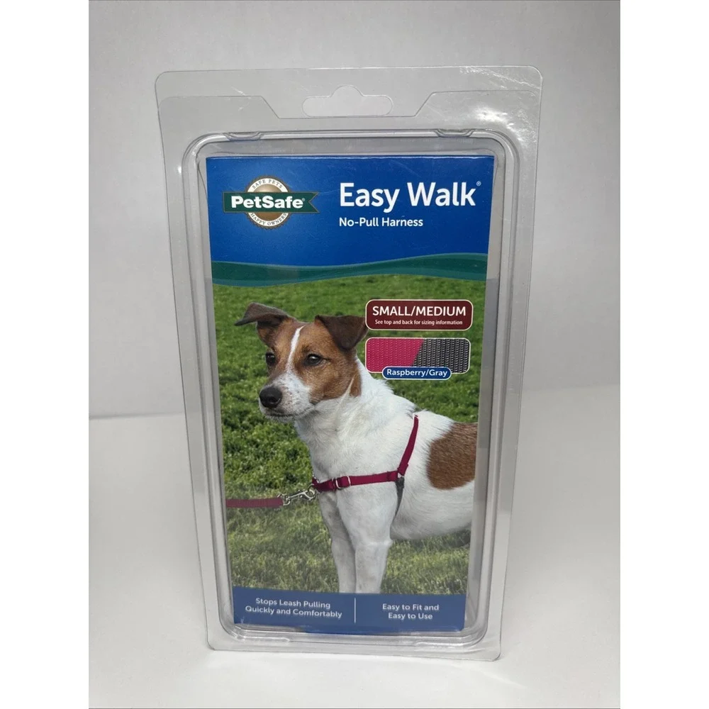 PetSafe Easy Walk Harness Small/Medium Raspberry/Grey